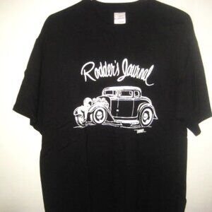 Rodder's Journal T Shirt Men's Large Automotive Street Rods